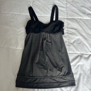 lululemon athletica Charcoal and Black Tank Top